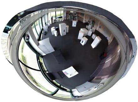 Panoramische spiegel ø 600mm Dome 90 graden 7 meter blikveld