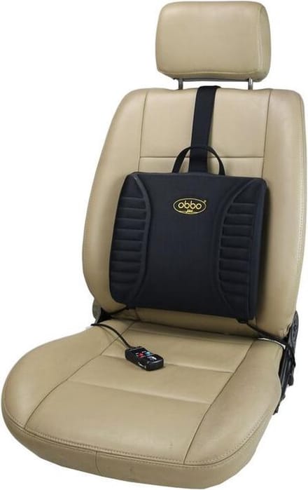 OBBOmed - verwarmd Autostoel Steunkussen - incl. massage -  12V - SU 3400C