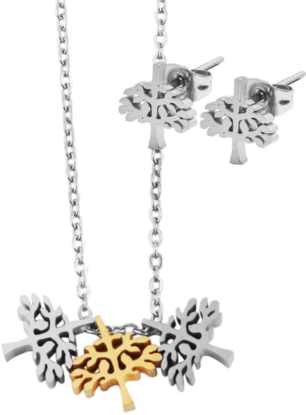 AKZENT Akzent dames sieradenset Edelstahl zilver