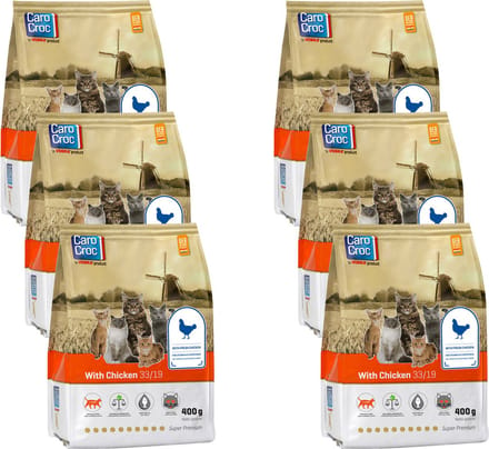 Carocroc With Chicken - Kattenvoer - 6 x 400 g
