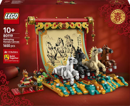 LEGO Chinees Nieuwjaar 80119 - Display met galopperende paarden
