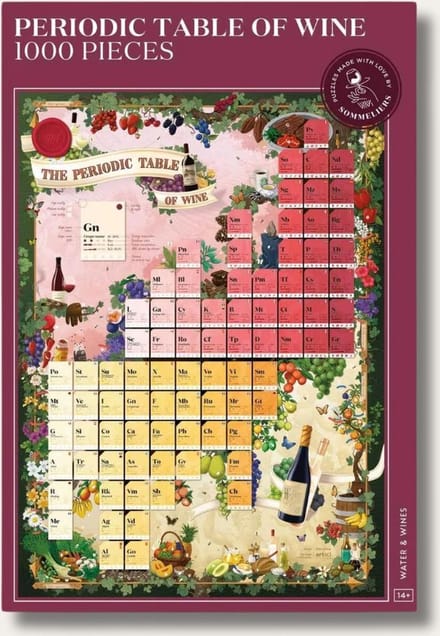 Puzzel - 1000 stukjes - druivenrassen - wijnliefhebber - wijn