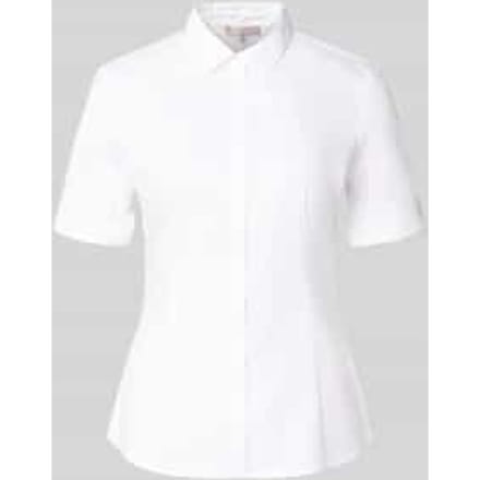 slim fit blouse met knoopsluiting