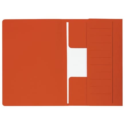 Dossiermap djois secolor mammoet folio 3 kleppen 250gr recycled rood 10 stuks