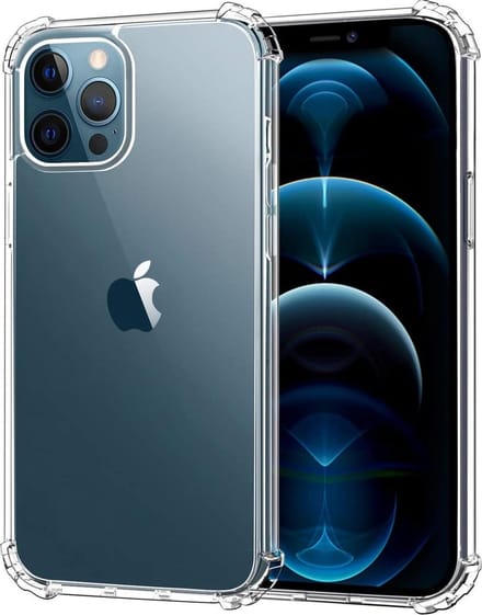 HB Hoesje Geschikt voor Apple iPhone 12 / Apple iPhone 12 Pro - Transparant - Anti Shock Hybrid Back Cover