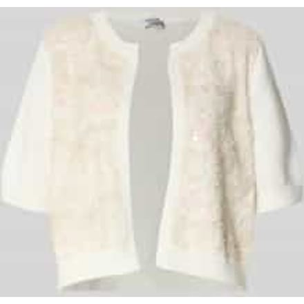 cardigan met florale print en met siersteentjes
