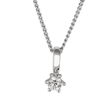 Orolino Halskette Gold 585 mit natürlichem Brillant 0,20ct.