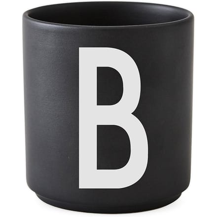 DESIGN LETTERS - Personal beker porselein  - zwart - B