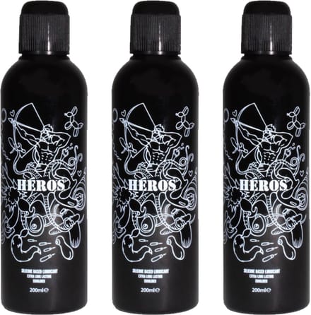 Heros Siliconen Glijmiddel - 200 ml x 3 stuks!