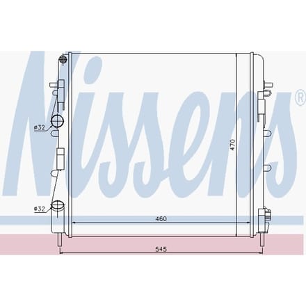 Radiator, motorkoeling NISSENS 63763