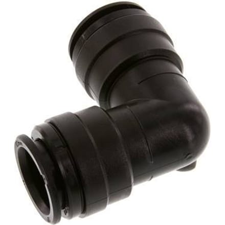 22mm 90 graden L-verbinding POM Insteekfitting NBR