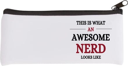 Akyol - an awesome nerd Etui - Nerd - echte nerds - school - verjaardagscadeau - kado - gift - 20 bij 9 cm