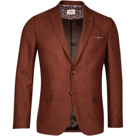 Giordano Colbert Robert Wool Mix Faux Uni Subtle Mélange  Brique / male