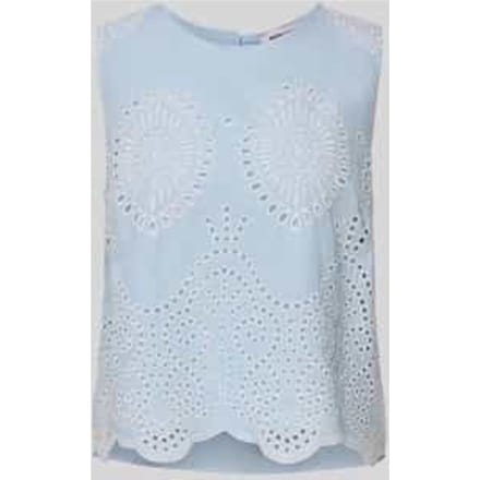 Blousetop met broderie