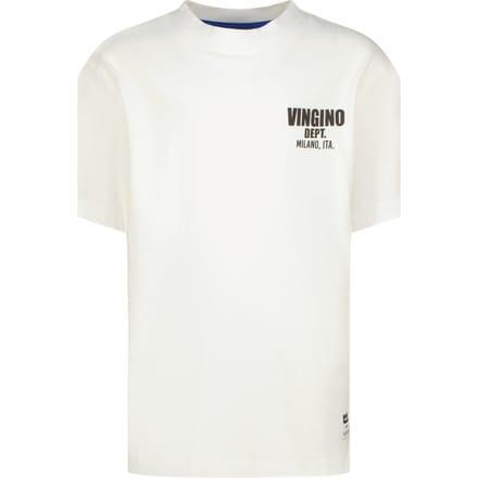 Vingino Basic-oversized Real White Maat: 2 | T-Shirts Outlet | Unisex | Wit