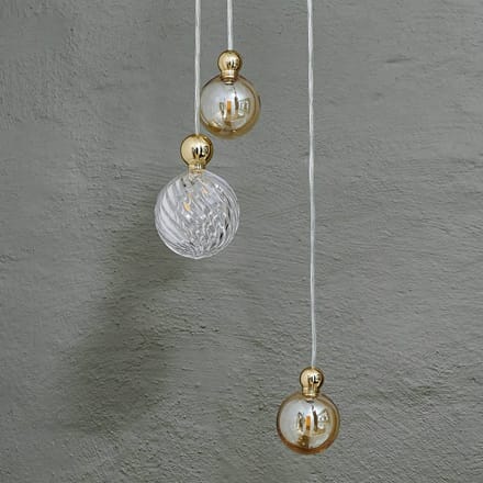 EBB & FLOW Uva L Hanglamp, bal goud, goud-rook