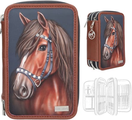 Depesche - Miss Melody 3-vaks etui - LUXURY HORSE