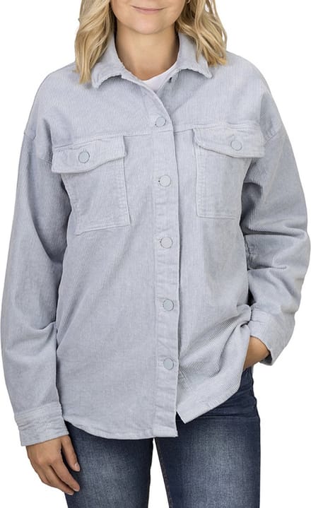 DENIMFY Dames Overhemdjas DFSophia bequem Blauw M Volwassenen