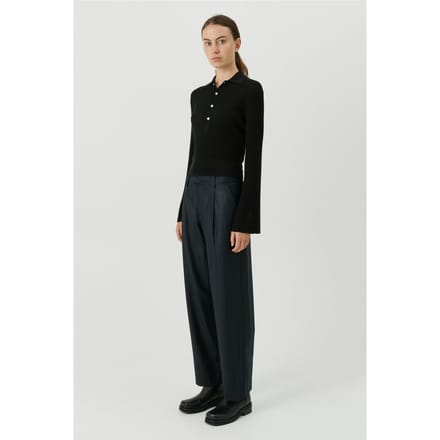 Soulland Kiki Jumper Polo Black Größe: XXS/XS | Pullover Outlet | Unisex | Schwarz