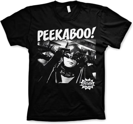 DC Comics Batman Heren Tshirt -S- Peekaboo! Zwart
