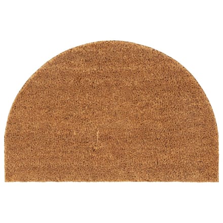 vidaXL - Deurmat - halfrond - 40x60 - cm - getufte - kokosvezel - naturel