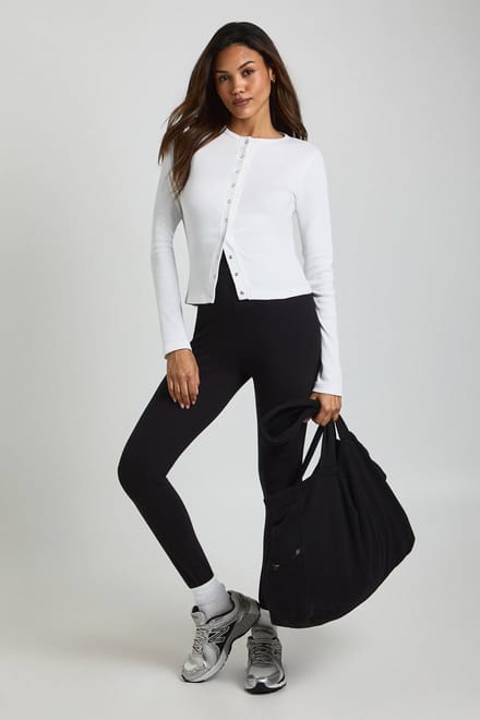 boohoo Dames Zwangerschapslegging met hoge taille | Zwart | Maat: 46