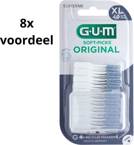 8x GUM Soft-Picks Original X-Large 40 stuks