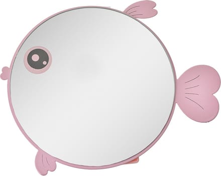 Clayre & Eef Tafelspiegel 21x20x4 Roze Metaal Vis