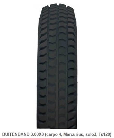 Impac Buitenband Scootmobiel 3.00-8 Zwart