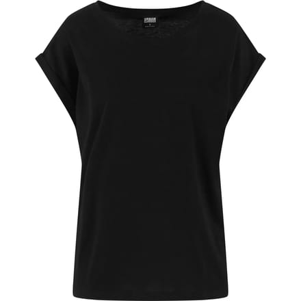 Urban Classics - Viscose Extended Shoulder Top - L - Zwart