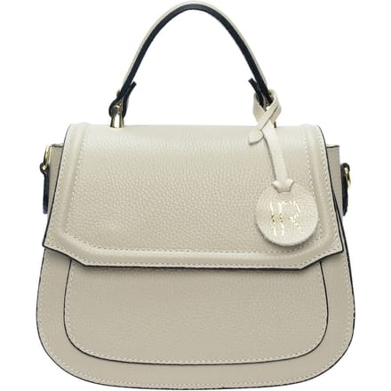 Isabella Rhea Beige Rundleer Tas
