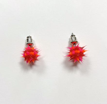 Oorstekers - Vlammen - Roze, rood - 9 Millimeter - Damesdingetjes