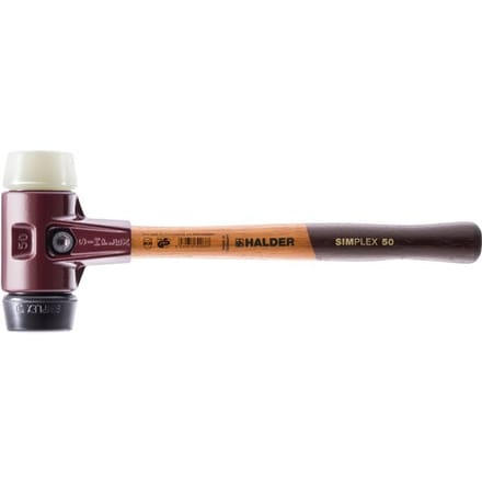 Halder Simplex Zachte Gezicht Hamer Vervangbare Rubber/Nylon Knoppen 50mm