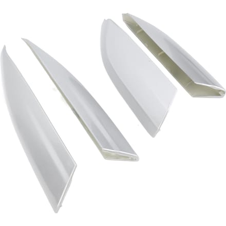 Lot de 4 caches de protection pour barres de toit Toyota argenté