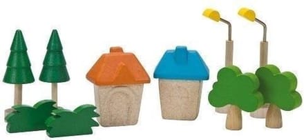 Plan Toys Plan City houten speelstad set 6610 City accessories