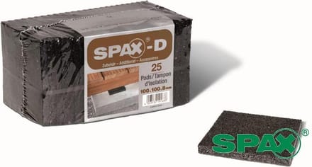 SPAX PADS 25ST OMSNOERD INGELAST