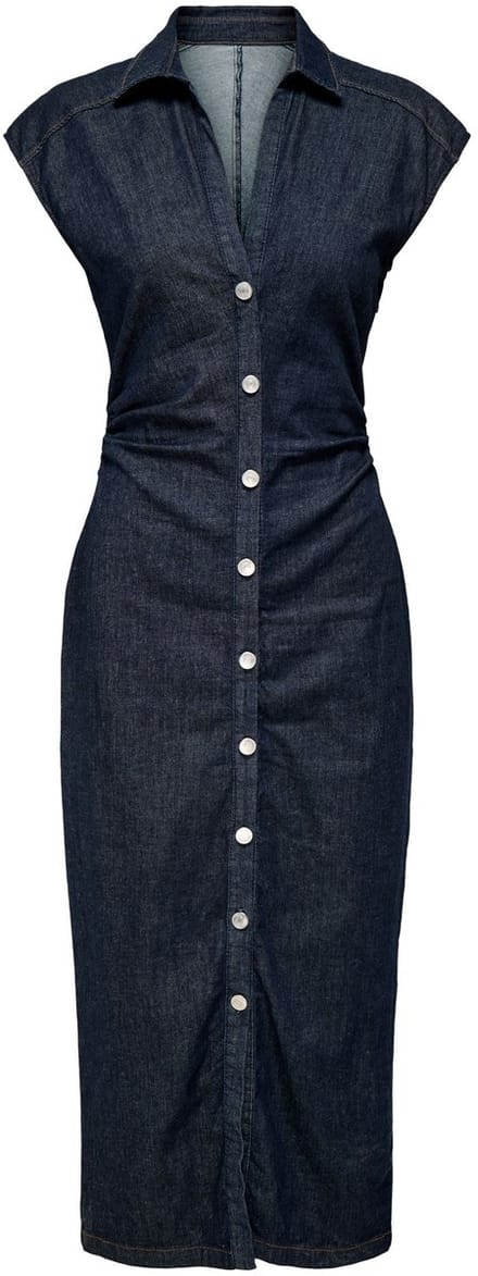 ONLY - ONLBABE CAPSLEEVE MIDI DRESS DNM RINSE - Dames Mini jurken