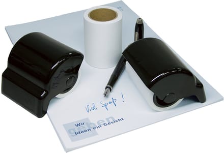 WEDO Rolgum, kunststof, zwart