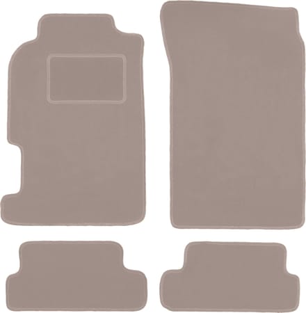 Beige veloursmatten voor: Honda CRX DelSol coupé, cabrio (1992-1997)