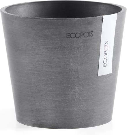 Ecopots Amsterdam 13 - Grey - Ø13 x H11,4 cm - Ronde grijze bloempot