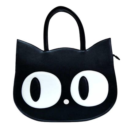 Banned - Gothic Handtas - Big Kitty - voor Vrouwen - zwart