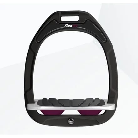 Verstelbare Zwart/Grijs/Pruim Grip Stirrup Flex-On Green Composite