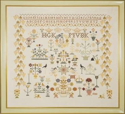 borduurpakket 18004 merklap, anno 1800