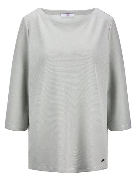 Shirt een boothals Van Emilia Lay wit