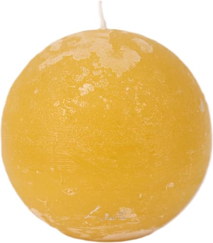 Rasteli Luz Your Kaars-Bolkaars Geel-Oker Geel D 10 cm