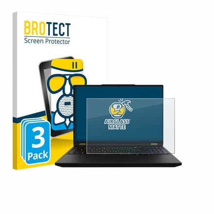 BROTECT - Screenprotector voor XMG Apex 16 Max - Folie Beschermfolie Beschermglas matte 3 Stuks