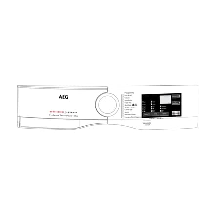 AEG controlepaneel, wit, AEG, NL 140205705019