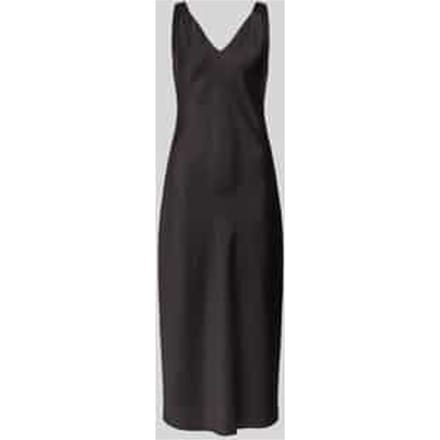 Midi-jurk met V-hals, model 'Qova'