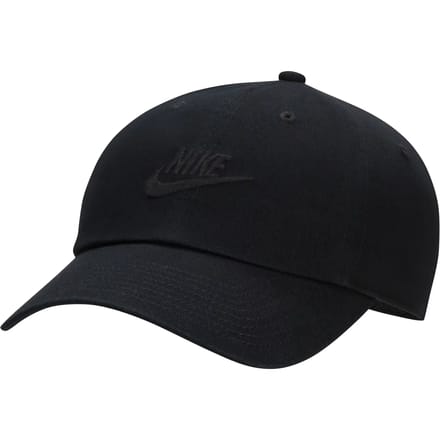Nike - Washed Club Cap - Zwarte Pet met Washed Look-L - XL