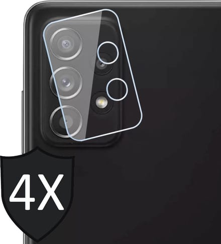 Camera Screenprotector geschikt voor Samsung Galaxy A52s - Tempered Glass Screen Protector - 4 Stuks